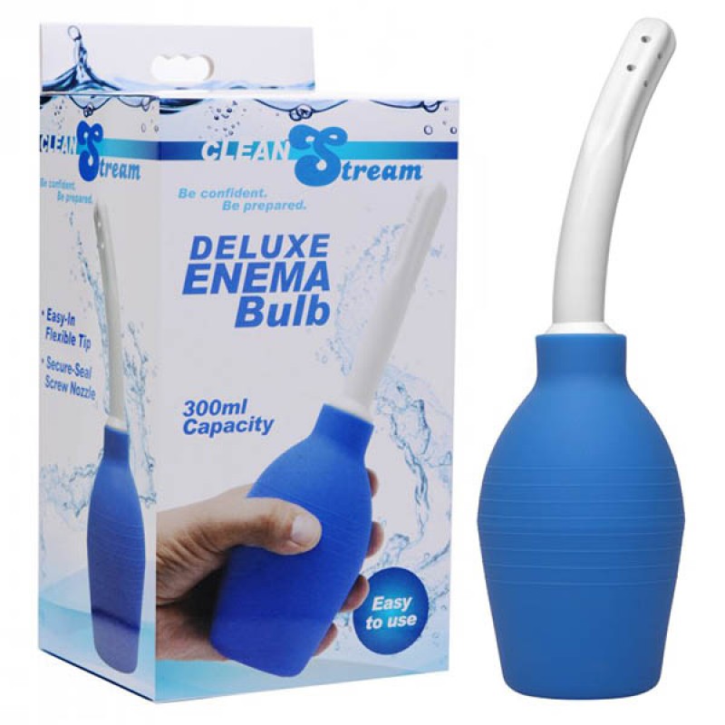 CleanStream Deluxe Enema Bulb - Blue